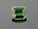 Madagascan Sapphire 8.83x7.96mm Emerald Cut Green  - Certified