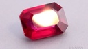 Ruby 6.9x4.8mm Emerald Cut Bright Red