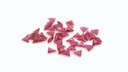 Synthetic Ruby Light 3.00mm Triangle Pink Red Shallow