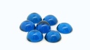 Synthetic Spinel 7mm Round Cabochon German Cut Blue