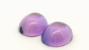 Synthetic Sapphire 14x12mm Oval Cabochon German Cut Purple