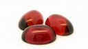 Synthetic Ruby Light German Cut 18x13mm Oval Cabochon 