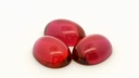 Synthetic Ruby Light German Cut 16x12mm Oval Cabochon 