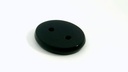 Onyx 14x12mm Oval Buff Top Double Drilled