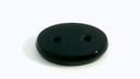 Onyx 12x10mm Oval Buff Top Double Drilled