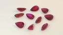 Ruby 5x3mm Pear Shape Mid Pink Red 