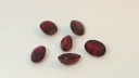 Ruby 5x3.5mm+/- Oval Dark Red