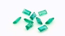 Emerald 3.8x2mm +/- Baguette 