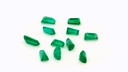 Emerald 3x1.8x1.5mm+/- Tapered Baguette Strong Green