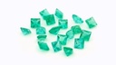 Emerald 2.75mm Princess Cut Mid Green