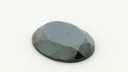 Haematite 14x12mm Oval Facet Top Flat Back 