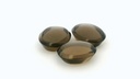 Smoky Quartz 10x8mm Oval Buff Top Flat Back