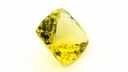 Lemon Quartz 14mm Square Cushion Chequerboard