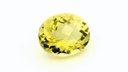 Lemon Quartz 12x10mm Oval Chequerboard