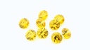 Cubic Zirconia 4.00mm Round Golden Yellow Signity 