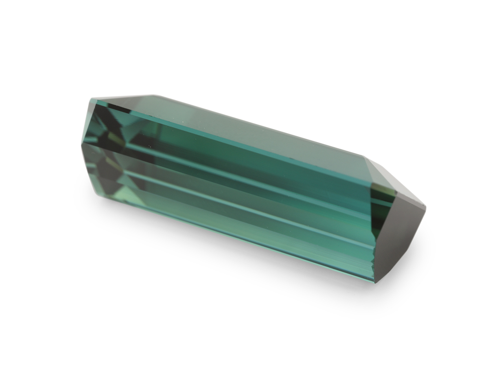 Green Blue Tourmaline 20.7x10.4mm Fancy Emerald Cut