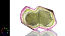 Watermelon Tourmaline Slice 25x17x5mm