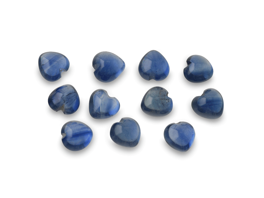 Blue Sapphire 3.00mm Heart Shape Cabochon