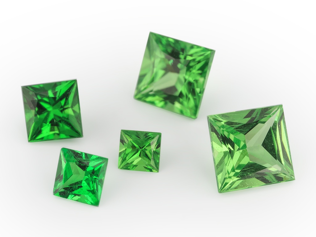 Tsavorite Garnet 2.50mm Princess Cut