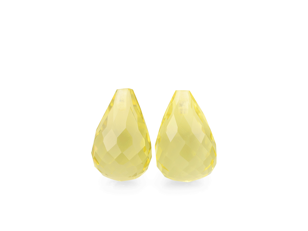 Lemon Quartz 12x8mm Briolette