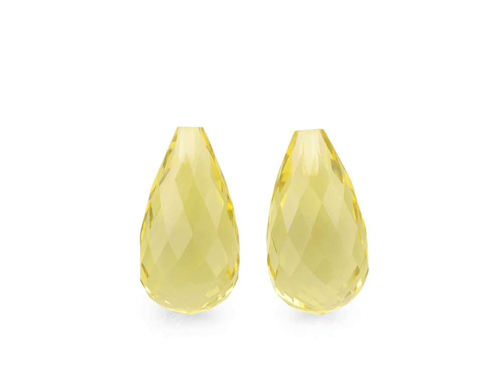 Lemon Quartz 15x8mm Briolette