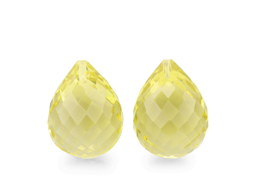 Lemon Quartz 16x12mm Briolette