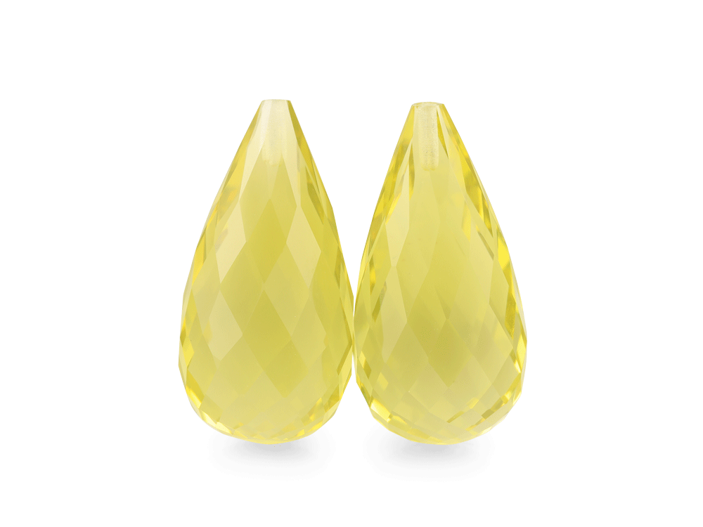 Lemon Quartz 20x10mm Briolette