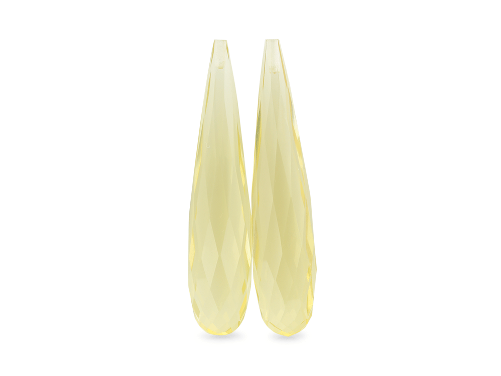 Lemon Quartz 38x8mm Briolette