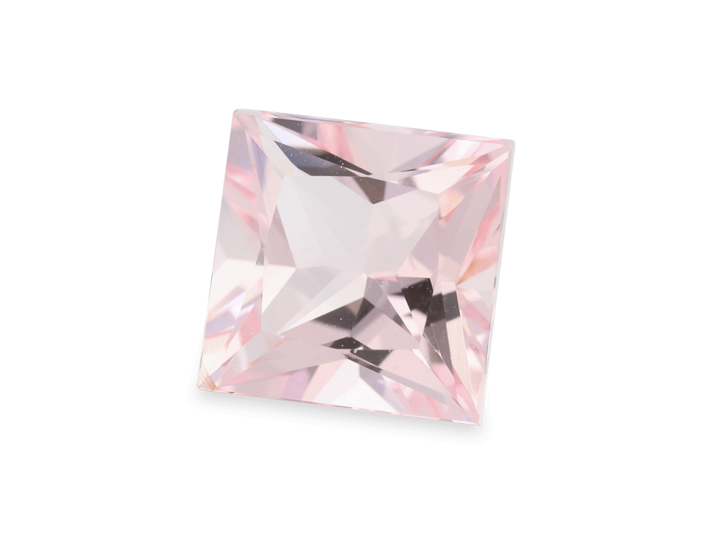 Morganite 8.60mm Princess Cut Pink