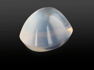 White Moonstone 8.5x7.3mm Cushion High Dome Cabochon