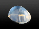 Moonstone White 9.7x7.3mm Oval Bullet 