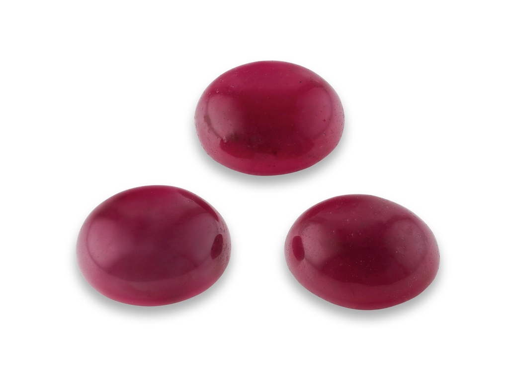 Rhodonite 10x8mm Oval Cabochon