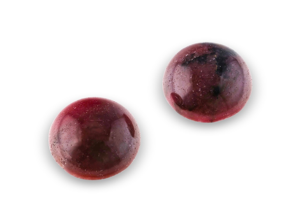 Rhodonite 13mm Round Cabochon