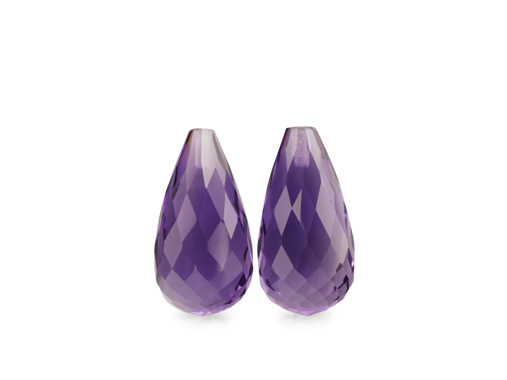 Amethyst Medium 15x8mm Briolette 