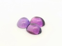 Synthetic Sapphire 12x10mm Oval Cabochon German Cut Purple