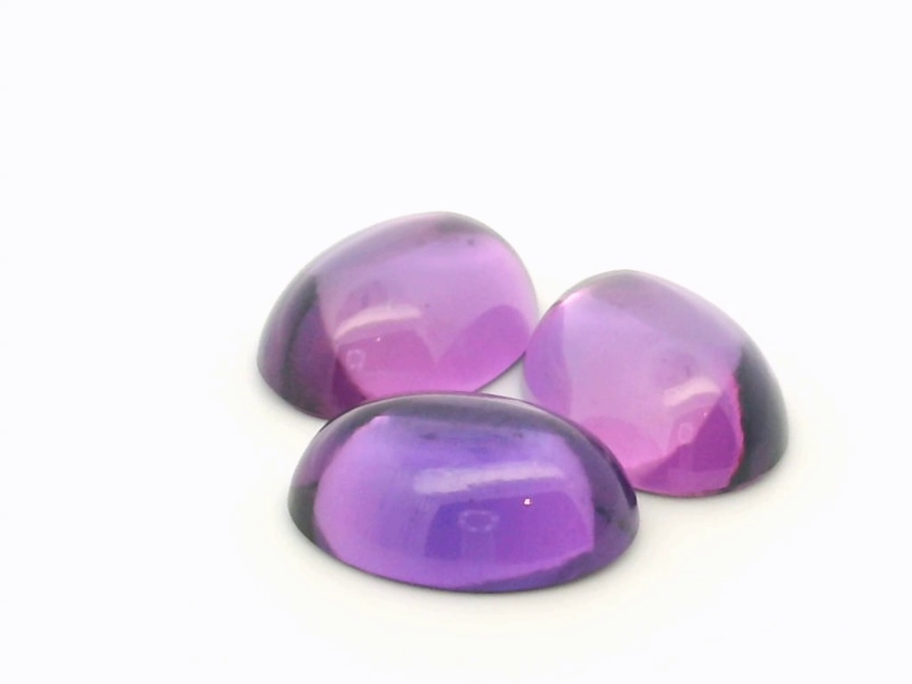 Synthetic Sapphire 14x10mm Oval Cabochon German Cut Purple