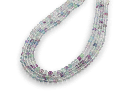 Fluorite 6.00mm Polished Round Strand Multi Colour