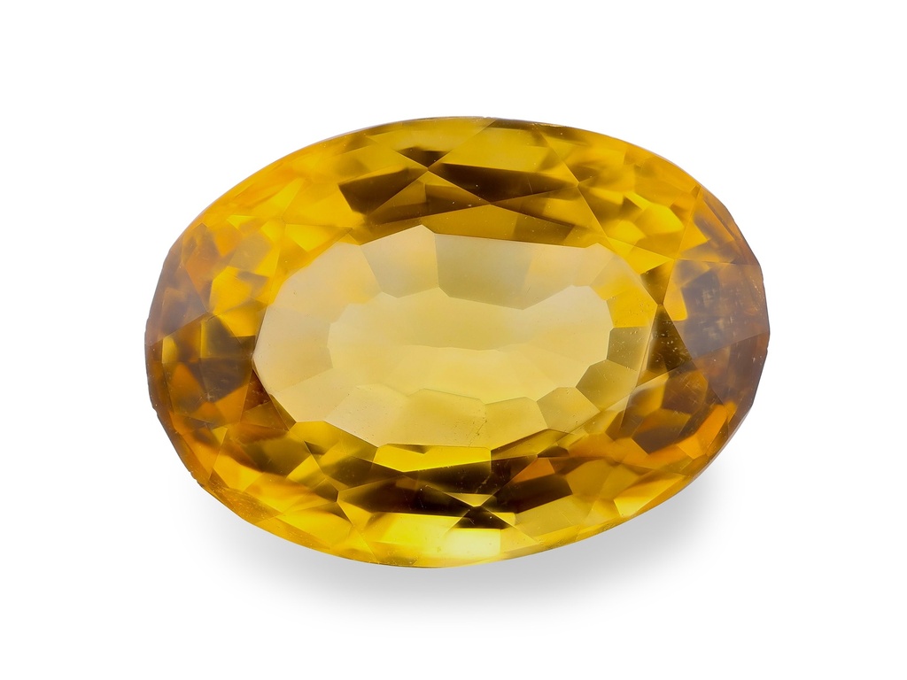 Citrine 11.5x8.3x6.8mm Oval Deep Cut Yellow/Orange