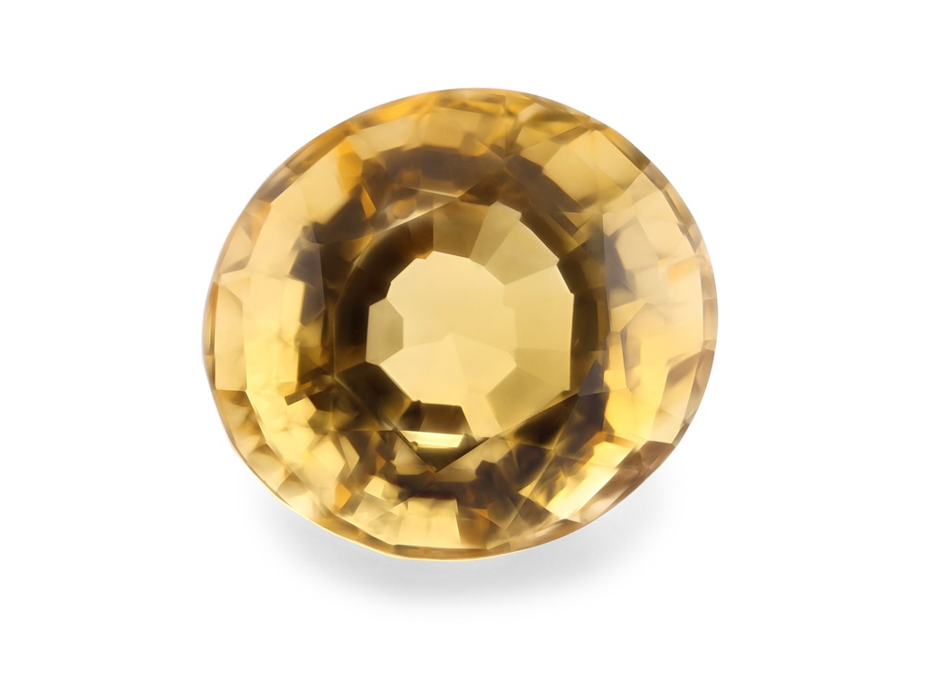 Citrine 11.7x10.65x9mm Oval Deep Cut  Yellow/Orange