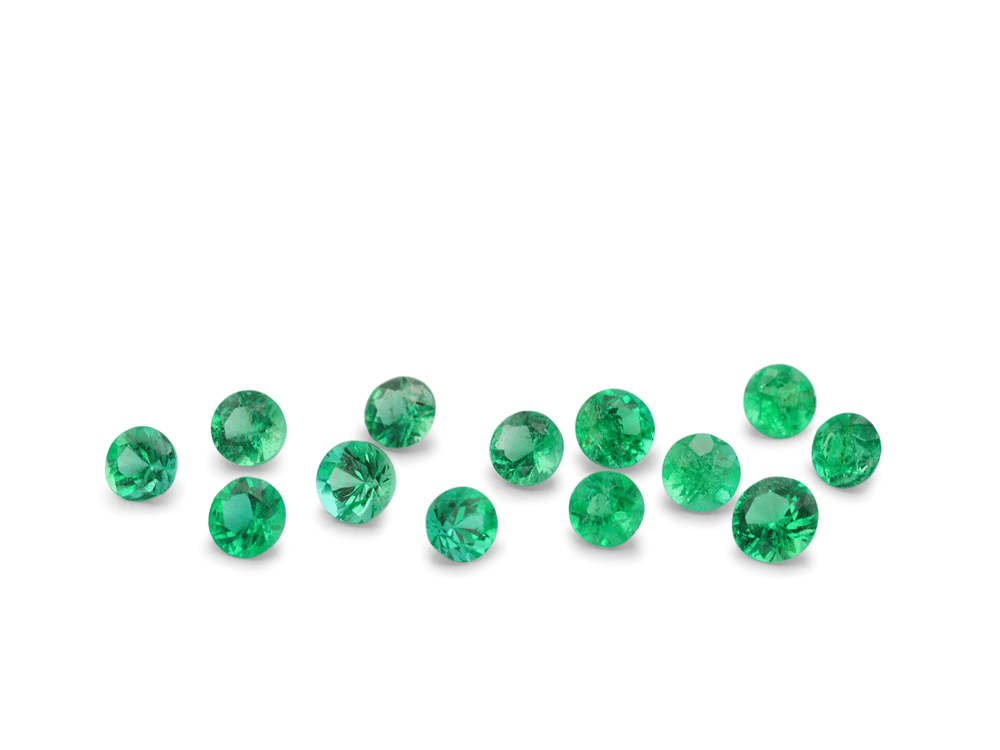 Panjshir Emerald 1.50mm Round Diamond Cut