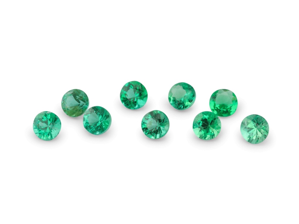 Emerald 1.75mm Round Diamond Cut