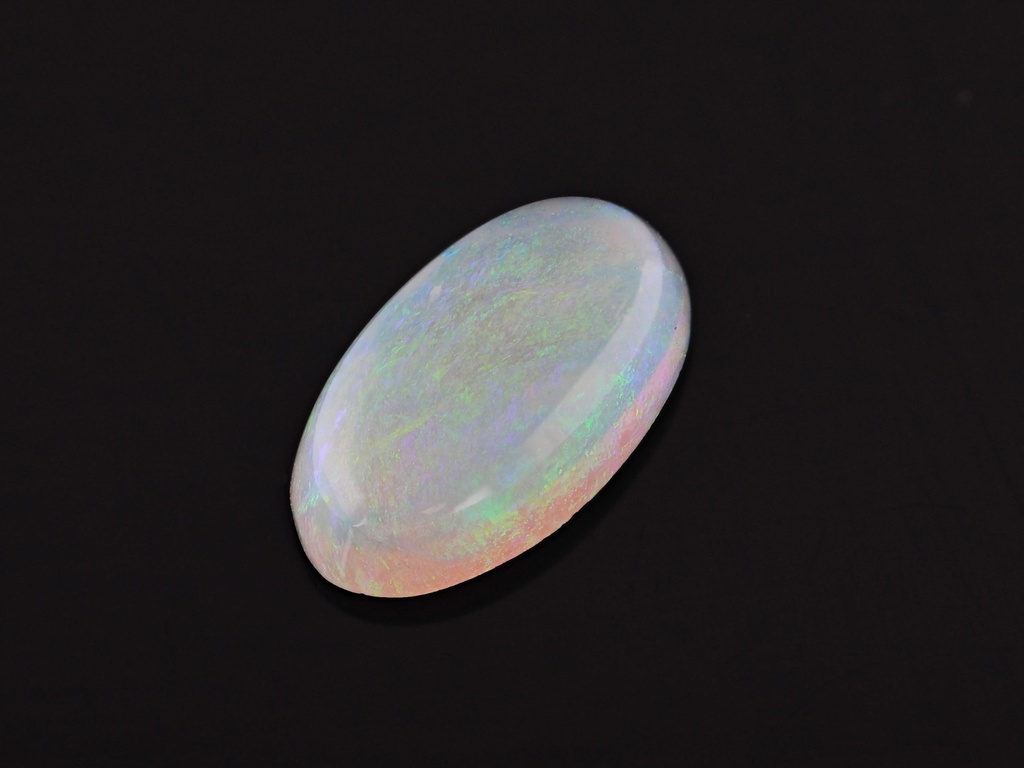 Solid White Opal 8.5x4.8mm Oval