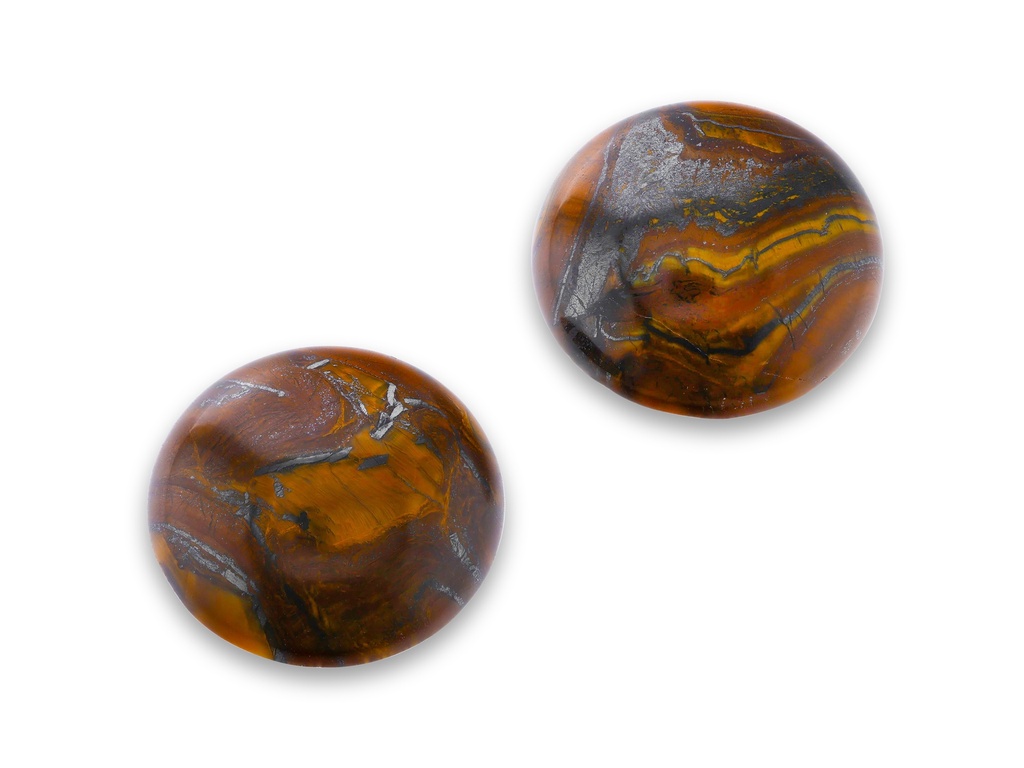 Tiger Eye Haematite 20mm Round Cabochon AAA