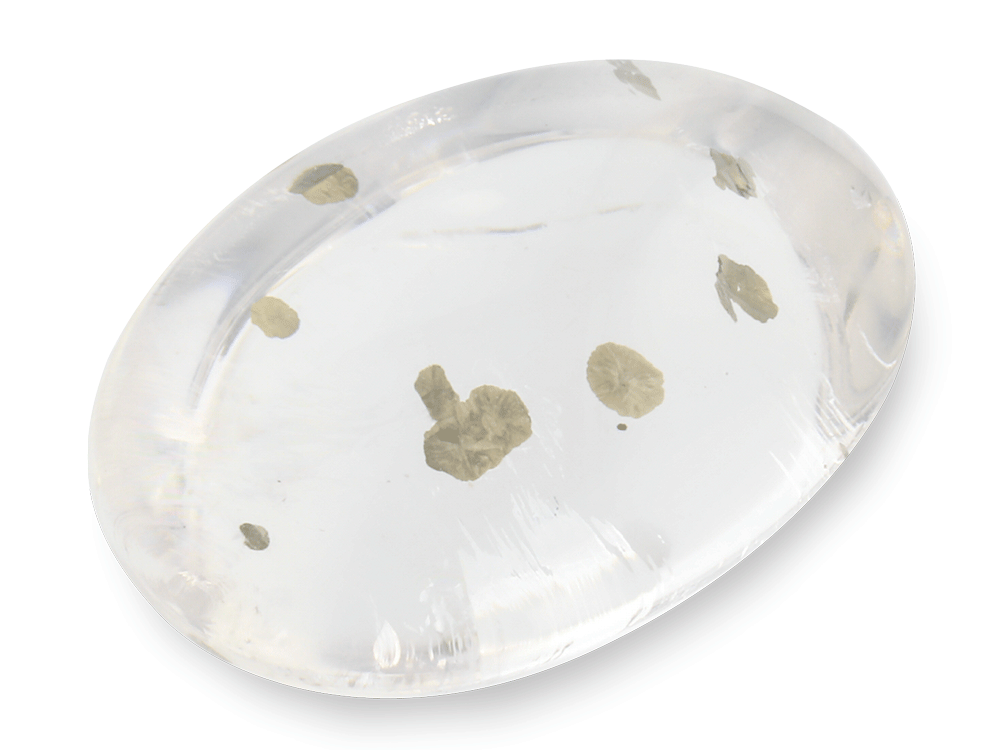 Quartz with Pyrite 21.2x15.2mm Oval