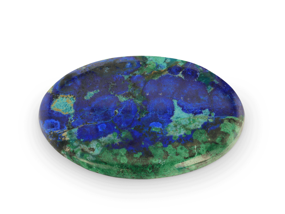 Bisbee Azurite & Malachite 36.5x23.5mm Oval 