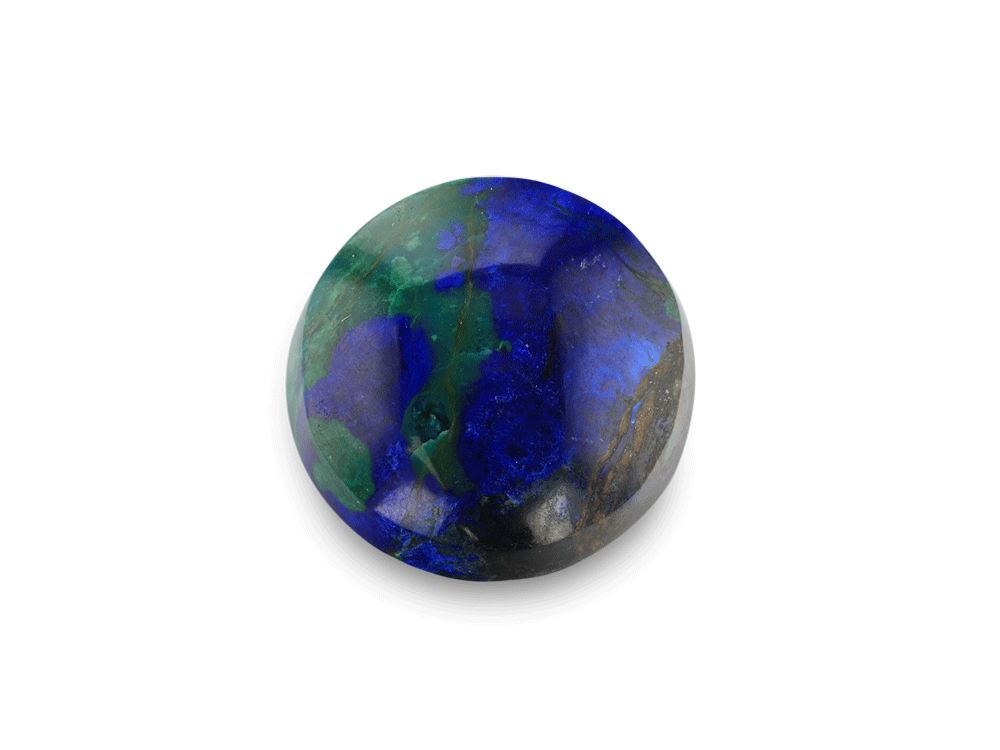 Bisbee Azurite & Malachite 17.5mm Round 