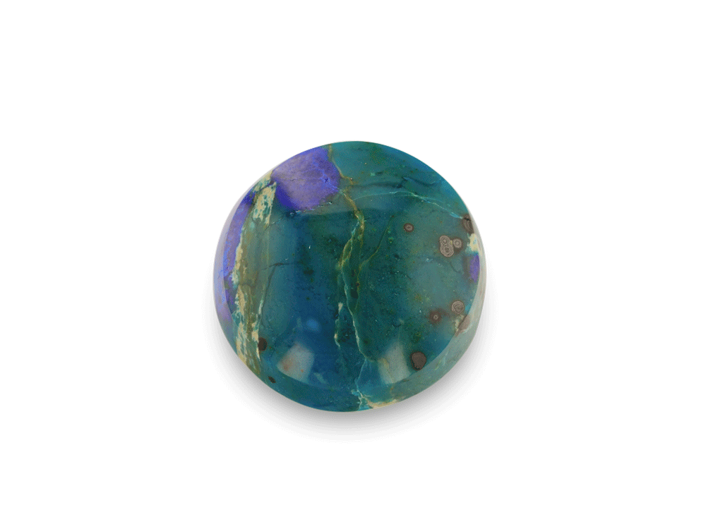 Bisbee Azurite & Malachite 16.5mm Round 