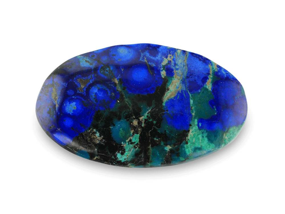 Bisbee Azurite & Malachite 31.5x19mm Oval 