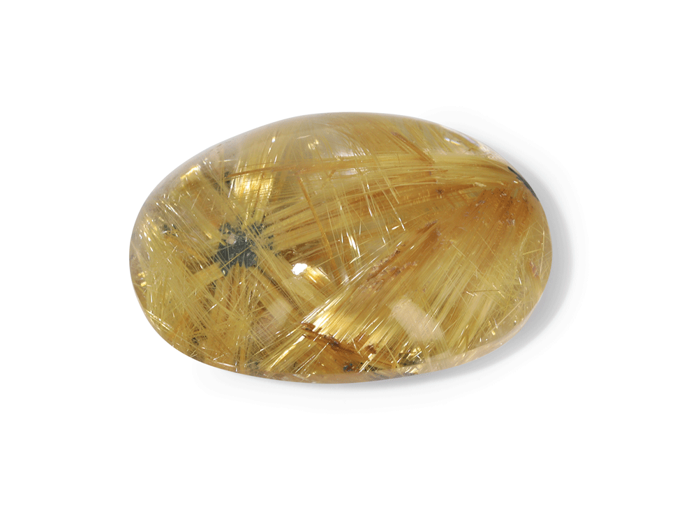 Quartz w Rutile 26x19mm Oval Cabochon 