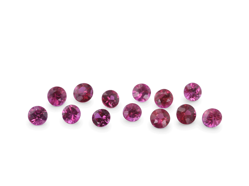 Ruby 1.75mm Round Pink Red